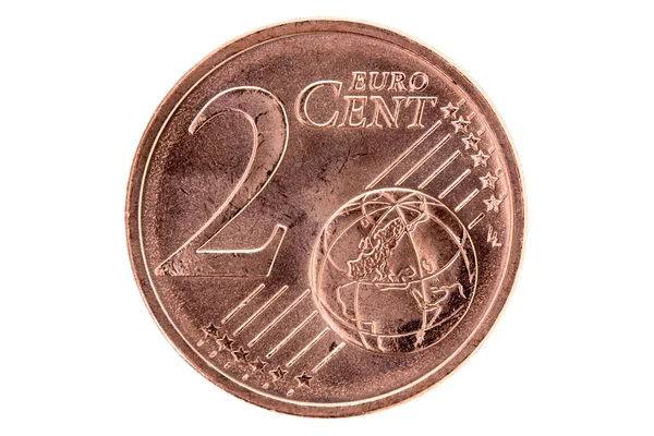 Två euro cent — Stockfoto